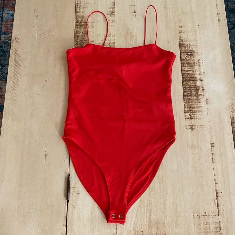 Red bodysuit